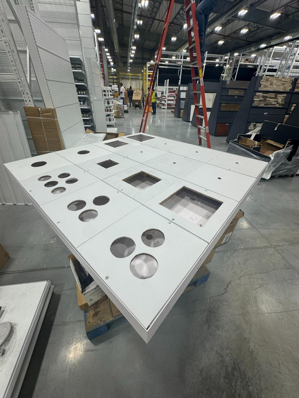 Muebles para exhibición de lámparas empotrables