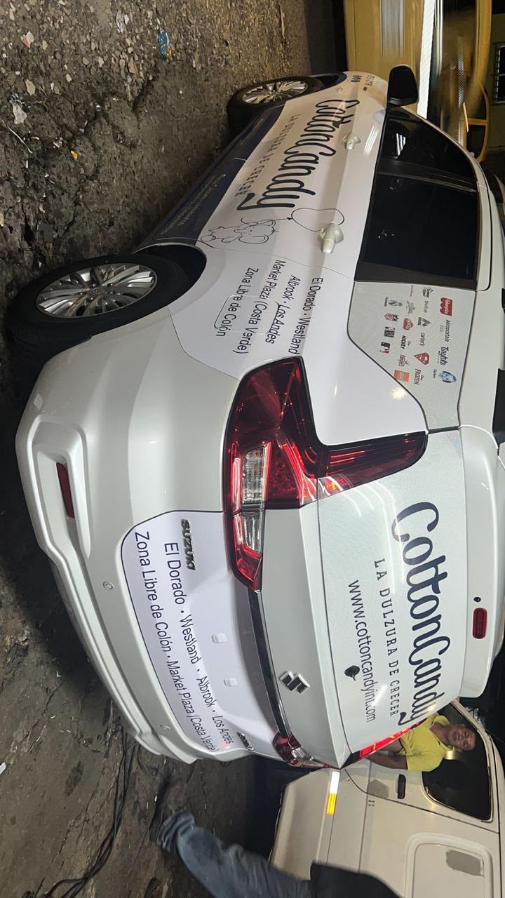 Impresion y rotulacion e vehiculo sedanes, SUV  y camiones